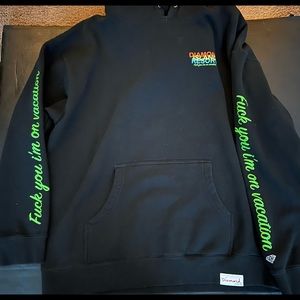 Diamond Supply Co. XL Black Pullover Hoodie New